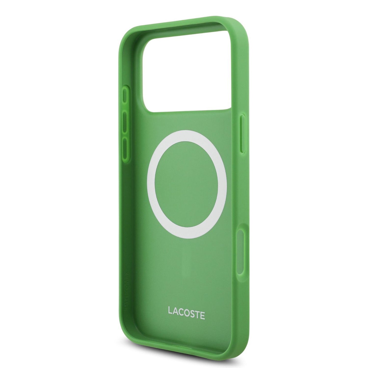 Lacoste MagSafe PU Leather Hard Case With Iconic Petit Pique Logo