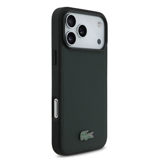 Lacoste MagSafe PU Leather Hard Case With Iconic Petit Pique Logo
